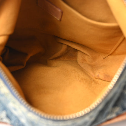 Louis Vuitton Monogram Denim Baggy PM Blue 4 of 8