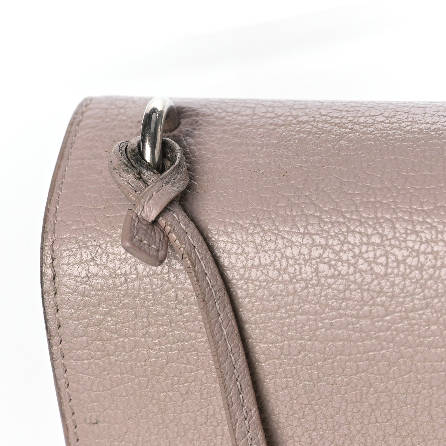 Grained Calfskin Medium Monogram Marble Pink