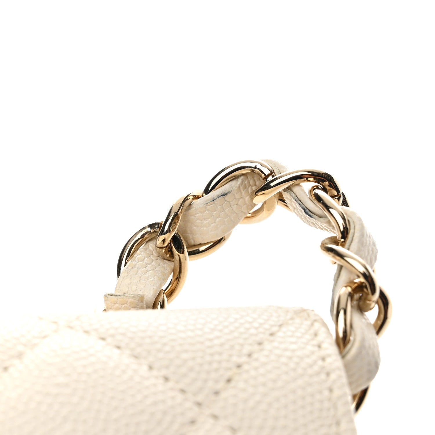 Chanel Caviar Quilted Mini Rectangular Flap White 13 of 13