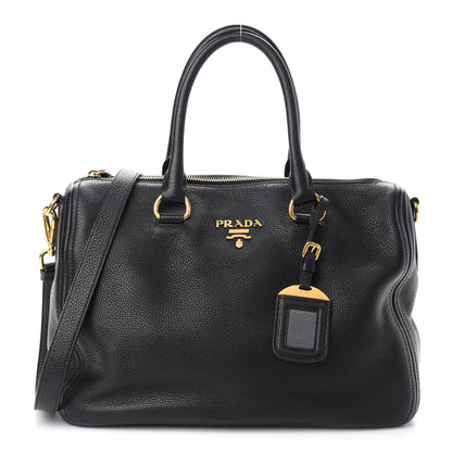 Prada Vitello Phenix Bauletto Black 1 of 10