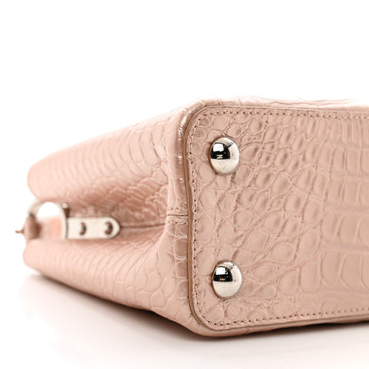 Louis Vuitton Iridescent Alligator Capucines BB Pink 8 of 10
