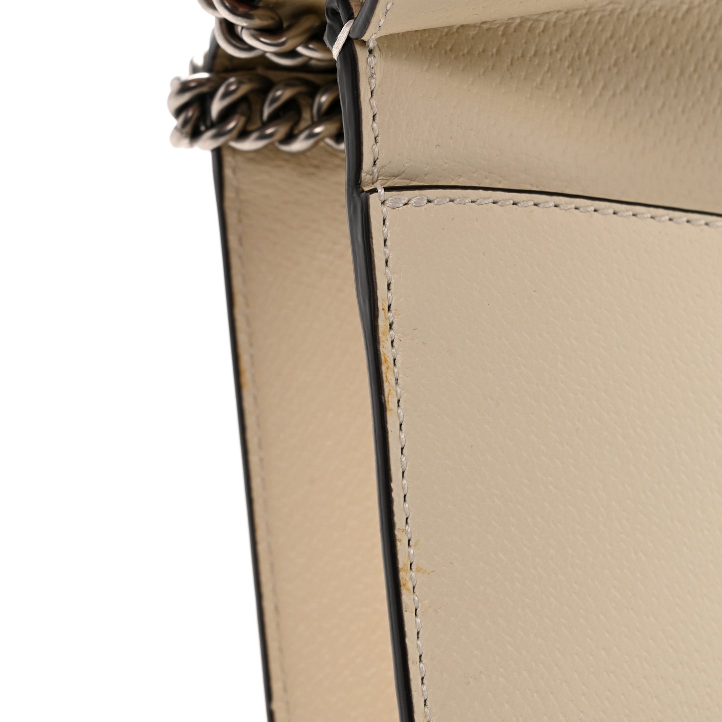 Textured Calfskin Crystal Mini Dionysus Shoulder Bag Mystic White Mystic White