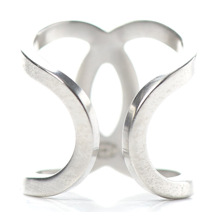 Chanel Metal CC Ring 6.25 Silver 4 of 5
