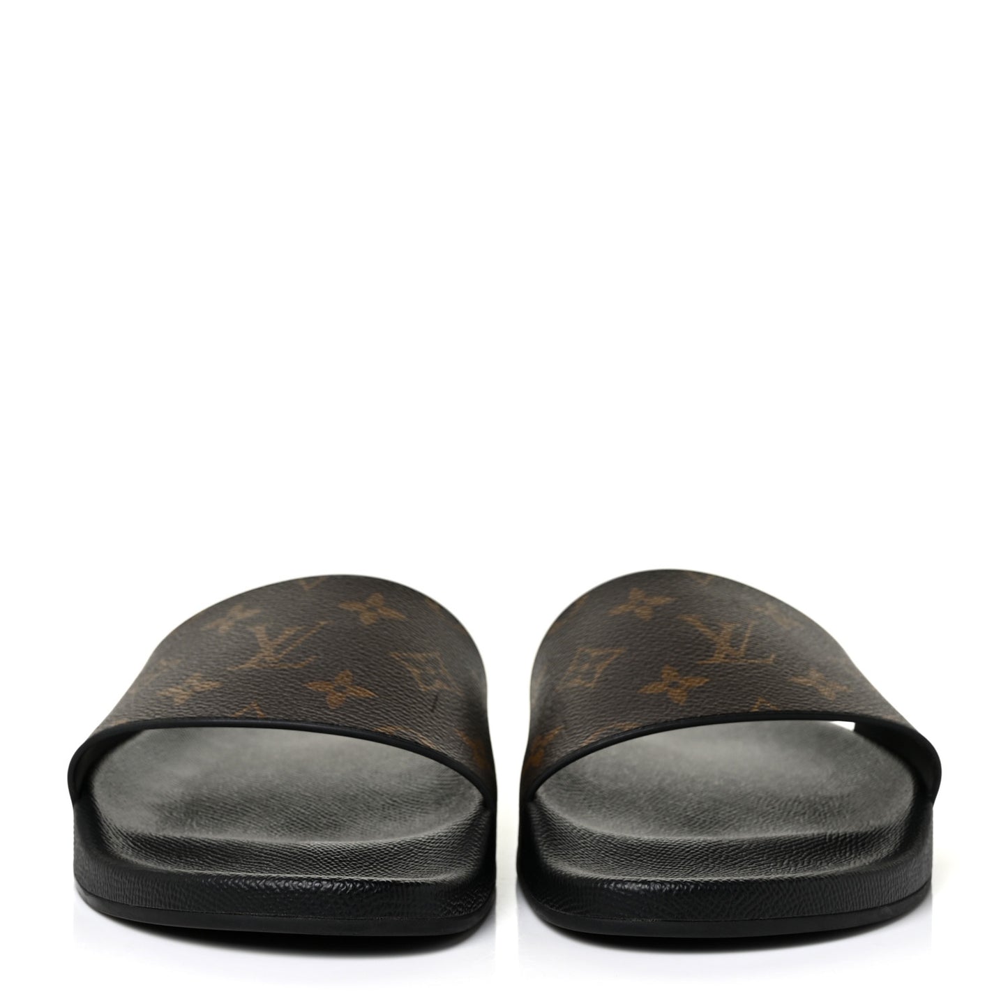 Rubber Monogram Mens Waterfront Mules 8.5 Macassar