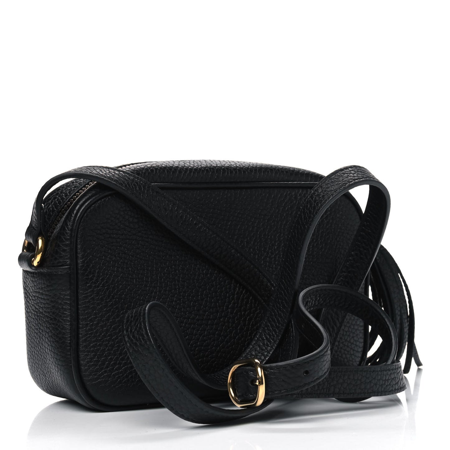 Pebbled Calfskin Mini Soho Disco Bag Black