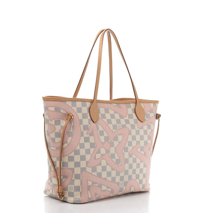 Louis Vuitton Damier Azur Tahitienne Neverfull MM 3 of 11
