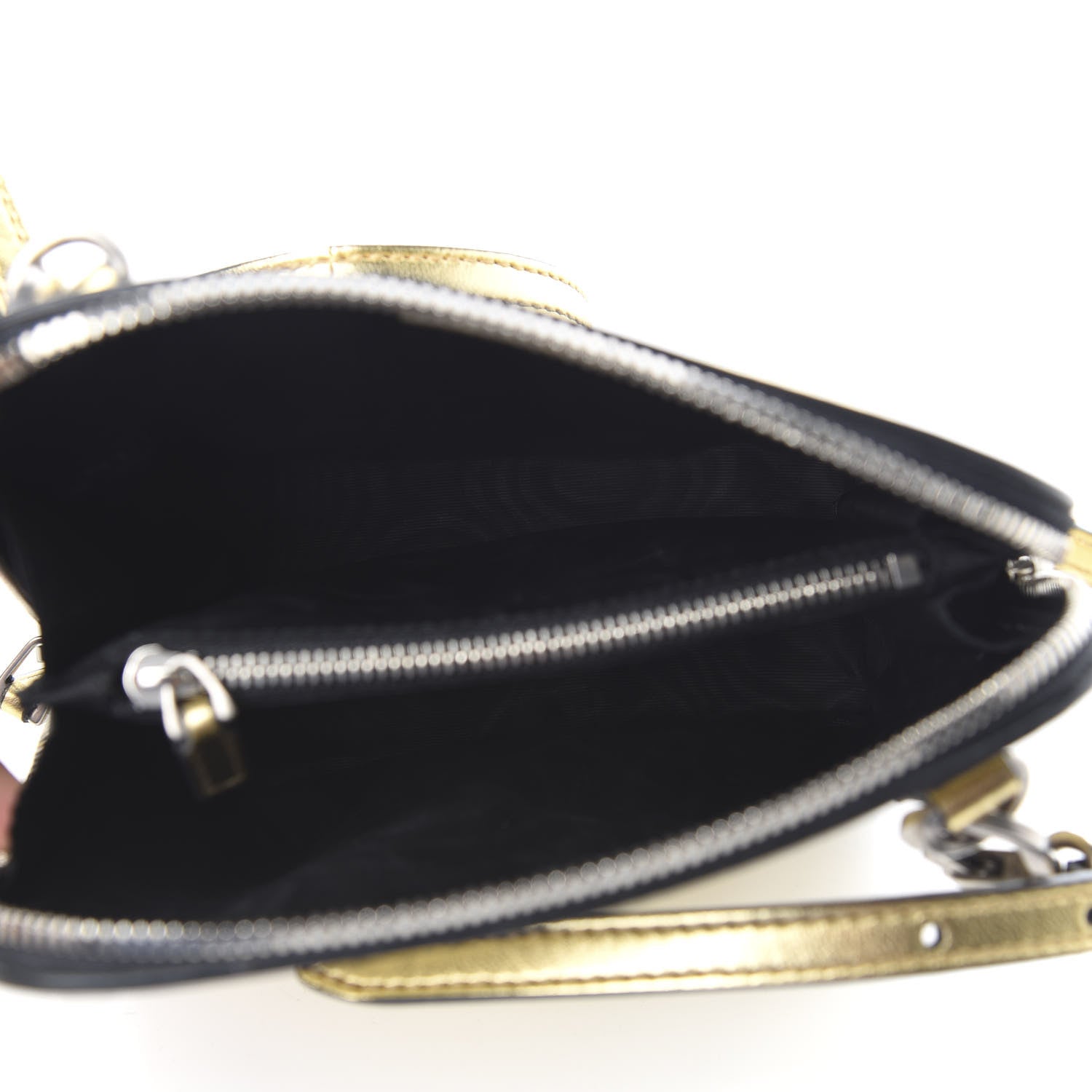 Gucci X SEGA Calfskin GUCCY Stars Mini Dome Shoulder Bag Gold 5 of 10