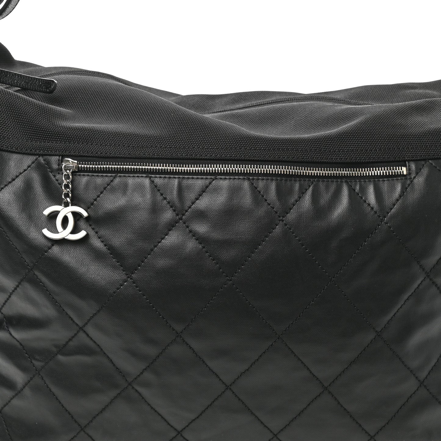 Coated Canvas Paris Biarritz XL Travel Bag Black