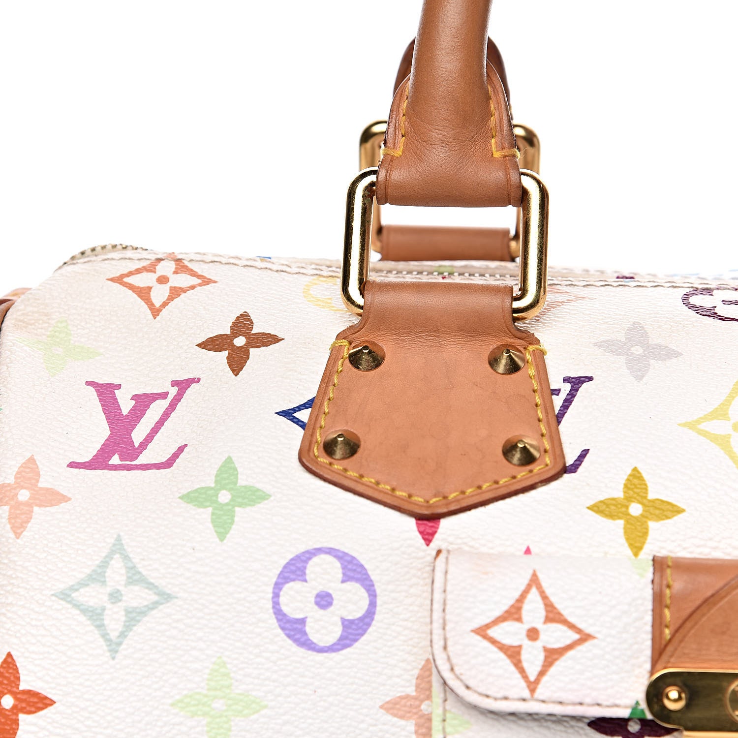 Louis Vuitton Monogram Multicolor Speedy 30 White 14 of 16