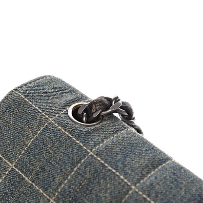 Chanel Denim Chocolate Bar Quilted Flap 10 of 12