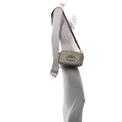 Gucci GG Supreme Monogram Web Neo Vintage Shoulder Bag Beige New Acero Crop 2 of 14