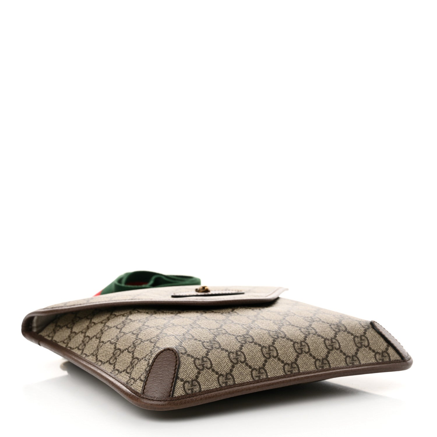 Gucci GG Supreme Monogram Web Medium Neo Vintage Flap Messenger Bag Beige New Acero 4 of 13