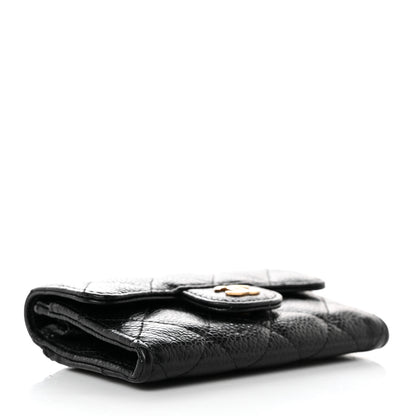 Chanel Caviar Quilted Flap Card Holder Wallet Black 4 of 12