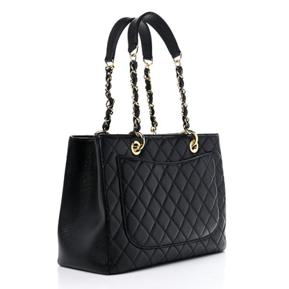 Chanel Caviar Quilted Grand Shopping Tote GST Black 3 of 10