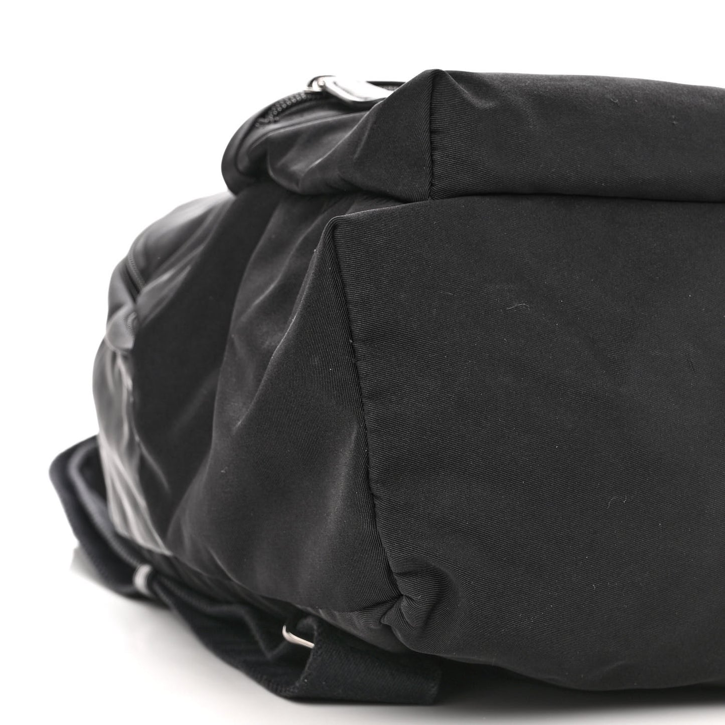 Nylon Falabella Logo Go Backpack Black White