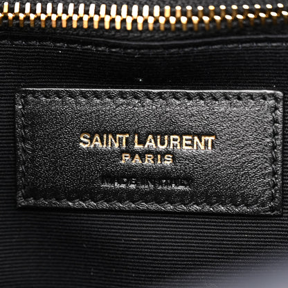 Saint Laurent Lambskin Quilted Mini Becky Chain Bag Deep Marine 6 of 11