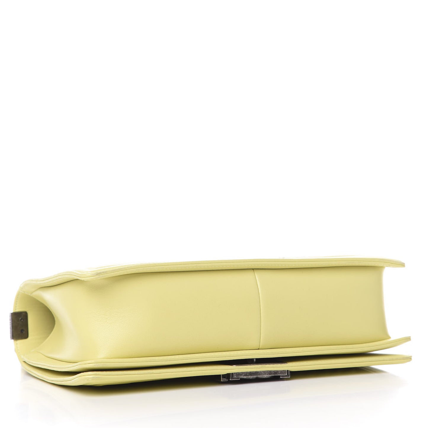 Wrinkled Lambskin Chevron New Medium Boy Flap Yellow