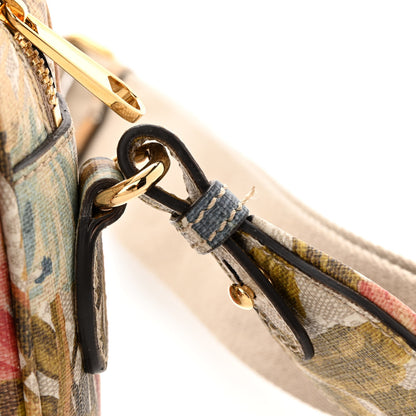 Gucci GG Supreme Monogram Water Flora Web Studded Mini Ophidia Flap Shoulder Bag Beige White Multicolor 11 of 12