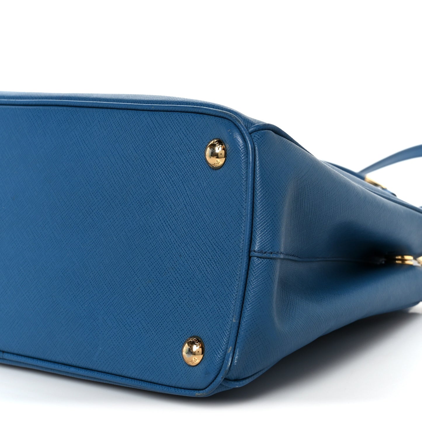 Saffiano Lux Small Galleria Double Zip Tote Cobalto