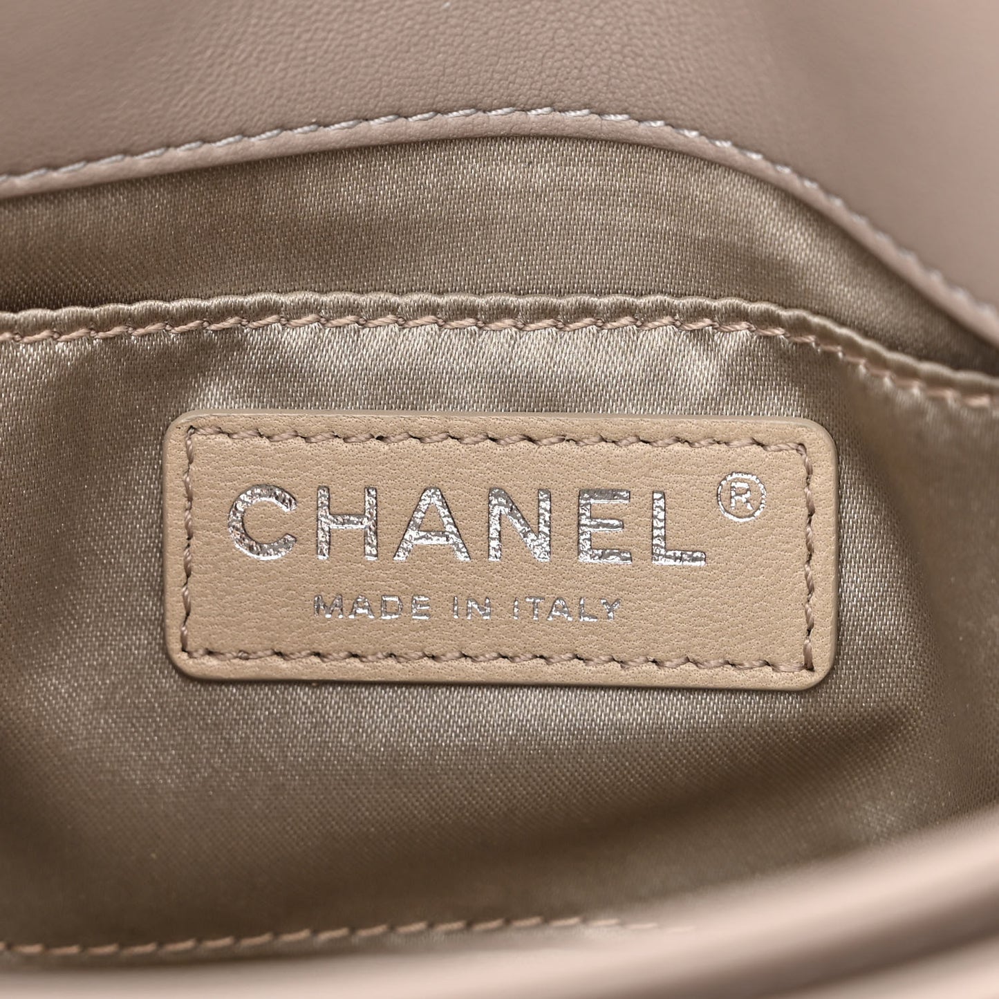 Lambskin Quilted Small Chanel 4 Flap Grey