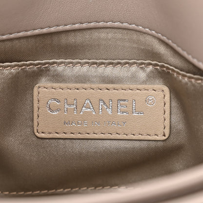 Chanel Lambskin Quilted Small Chanel 4 Flap Grey 6 of 10