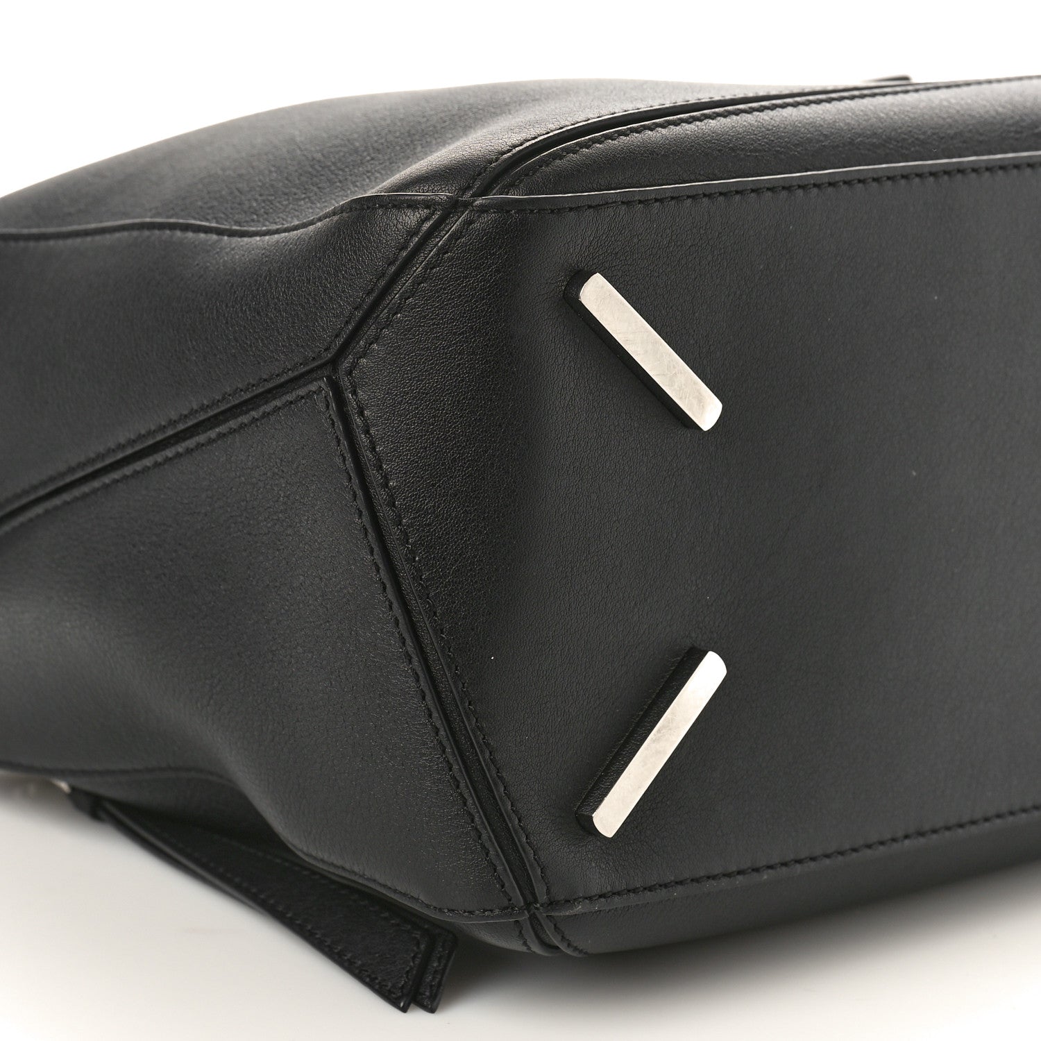 Loewe Calfskin Medium Puzzle Bag Black 9 of 10