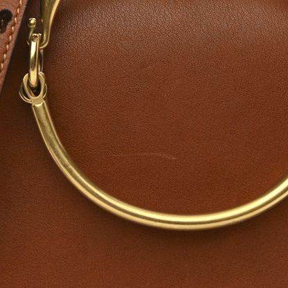 Chloe Calfskin Suede Medium Nile Bracelet Bag Caramel 12 of 14