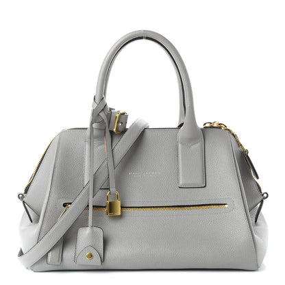 Marc Jacobs Textured Calfskin Small Incognito Satchel Grey 1 of 9