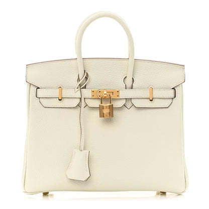 Hermes Togo Birkin 25 Mushroom 1 of 12