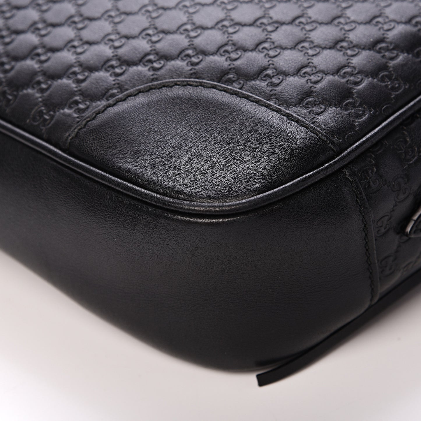 Microguccissima Mini Bree Messenger Bag Black