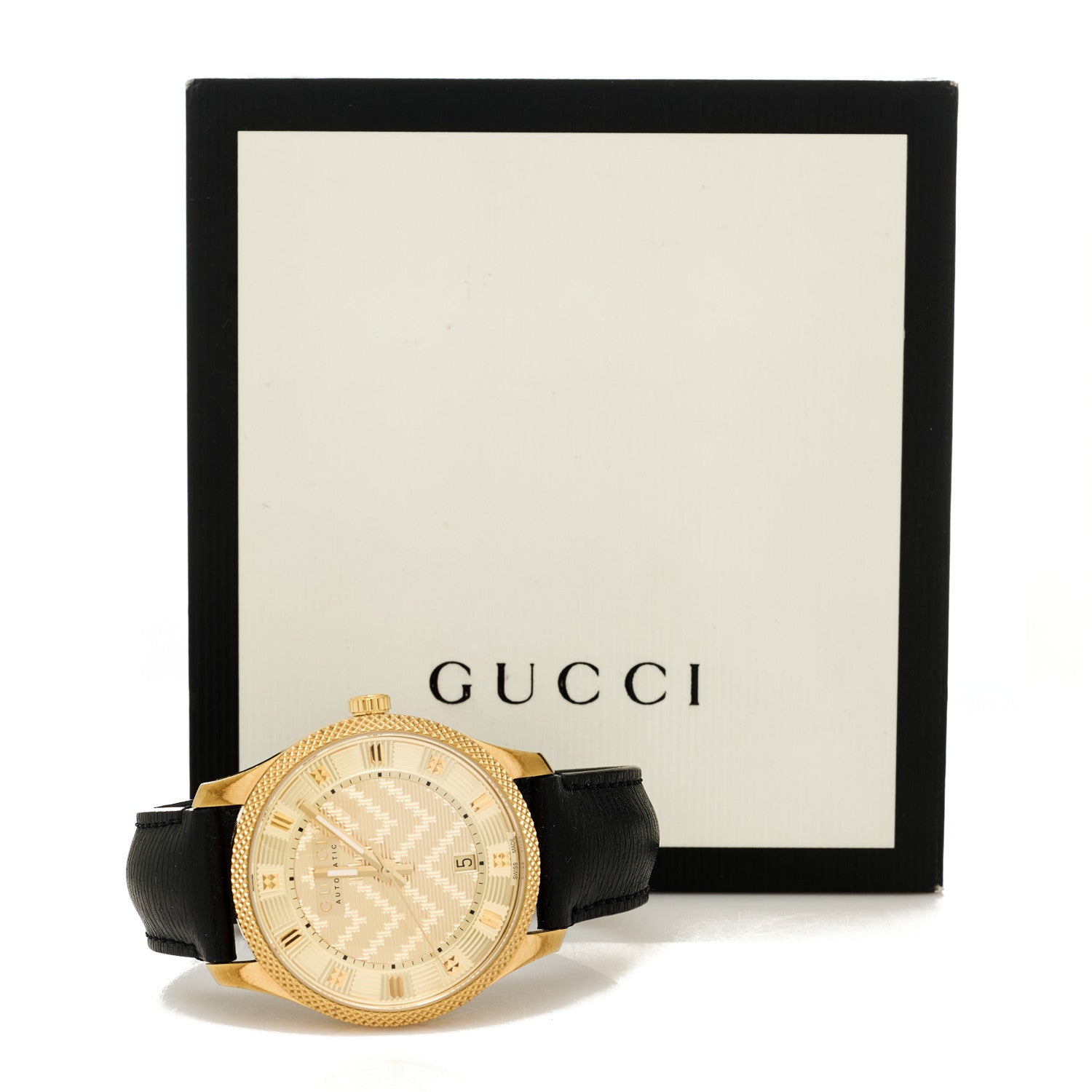 Gucci Stainless Steel Calfskin 40mm G-Timeless Eryx Automatic Watch Gold 5 of 5