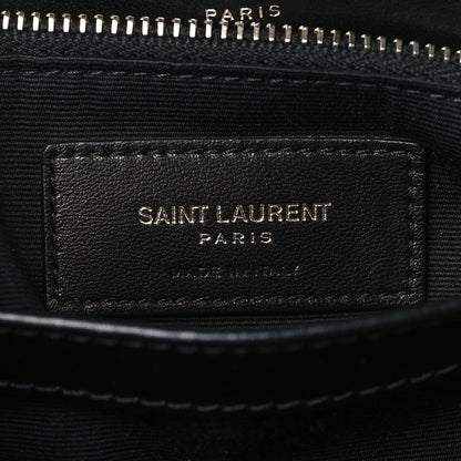 Saint Laurent Calfskin Y Quilted Monogram Toy Loulou Crossbody Bag Black 6 of 10
