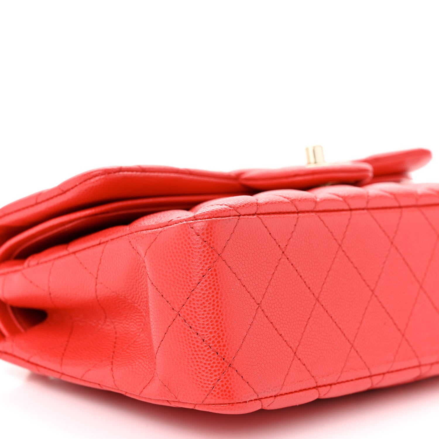 Chanel Caviar Quilted Small Double Flap Red 9 of 10