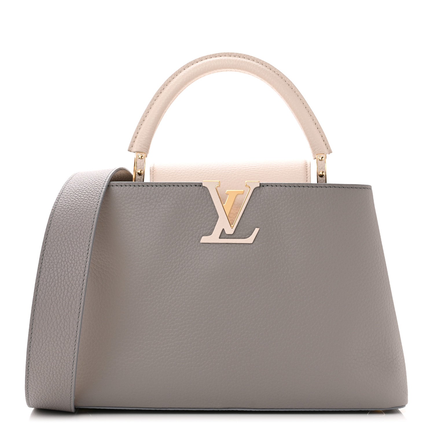 Louis Vuitton Taurillon Capucines MM Steeple Gray 1 of 9