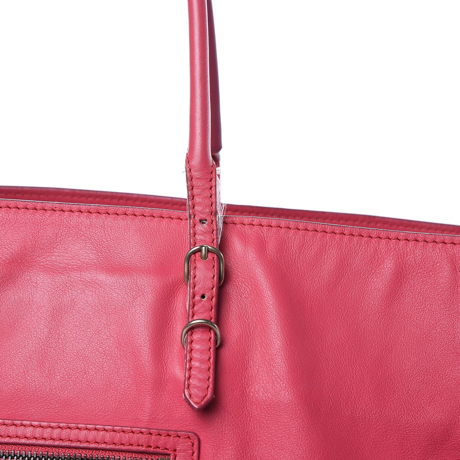 Balenciaga Veau Papier A4 Zip Around Tote Rouge Grenade 18 of 19