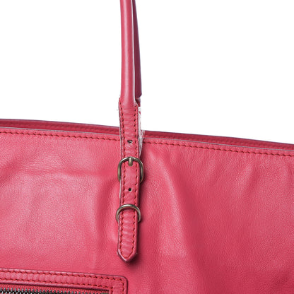 Balenciaga Veau Papier A4 Zip Around Tote Rouge Grenade 18 of 19