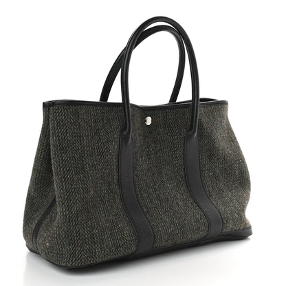 Hermes Ribbed Wool Negonda Garden Party 36 MM Black 2 of 8