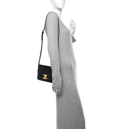 Celine Shiny Calfskin Teen Triomphe Black 2 of 11