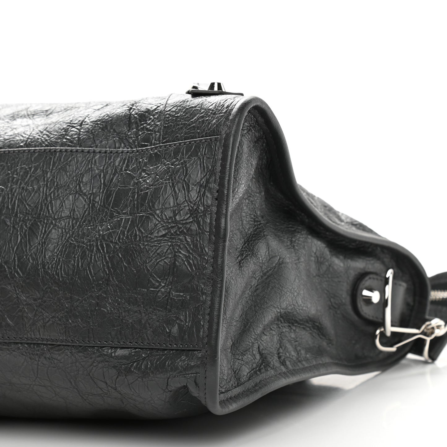 Agneau Classic Silver Hardware City Gris Fossile