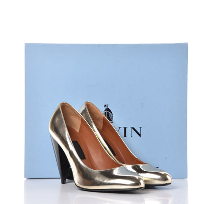 Lanvin Metallic Goatskin Pumps 36.5 Gold 11 of 11