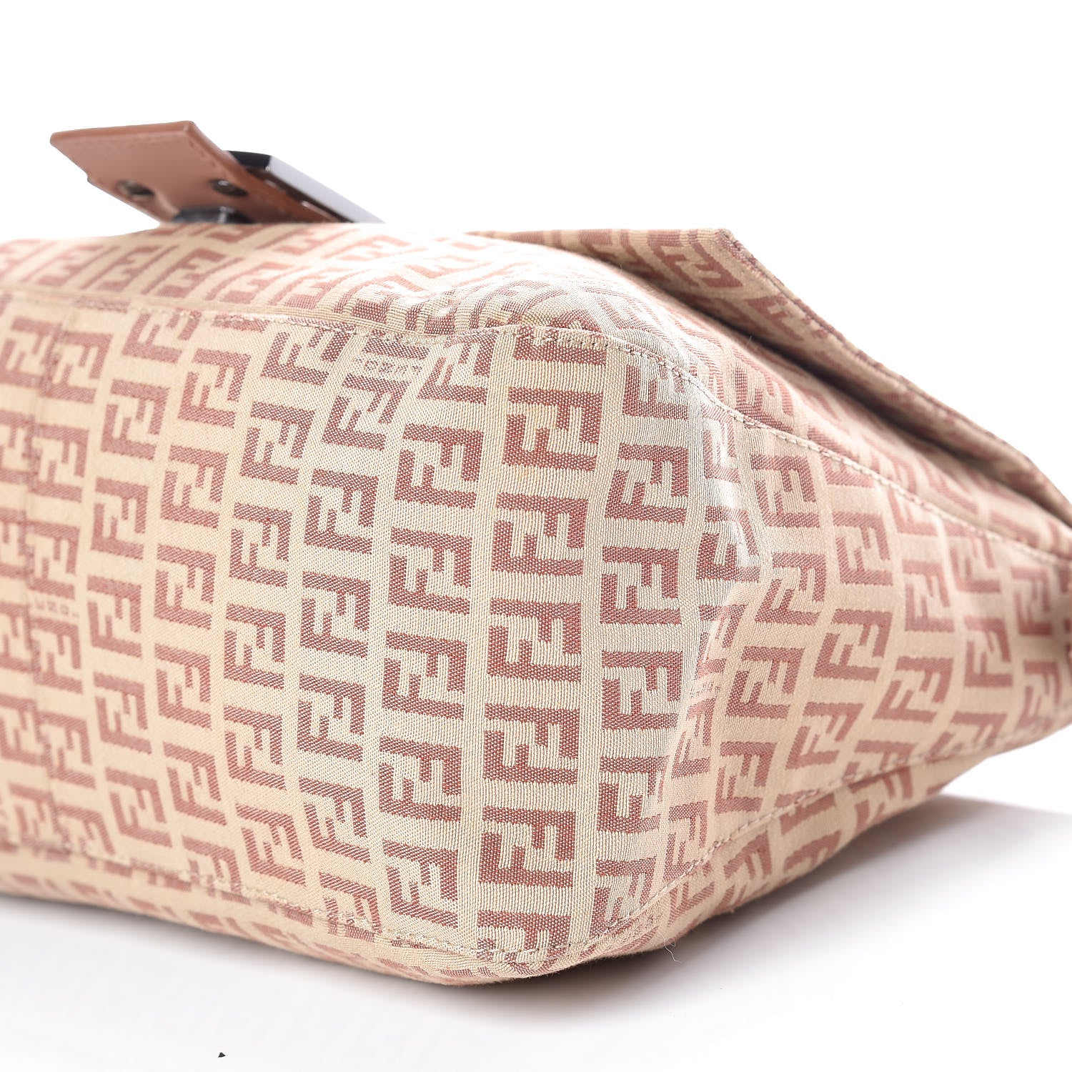 Fendi Zucchino Vitello Mama Baguette Beige Bruciato Bois de Rose 6 of 11