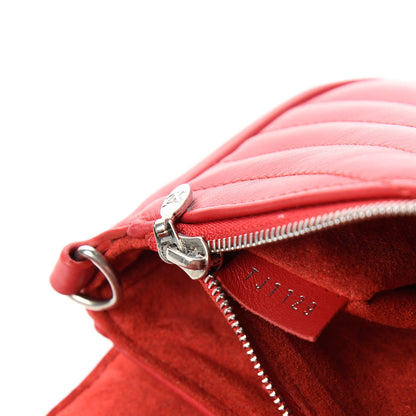 Louis Vuitton Calfskin New Wave Chain Pochette Scarlet 9 of 10