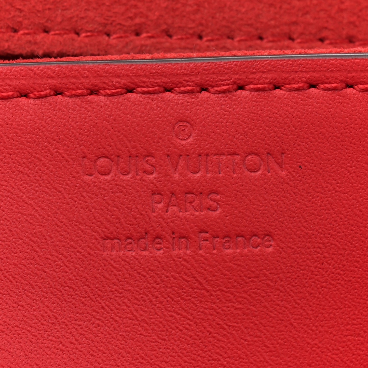 Calfskin Chain Louise MM Red