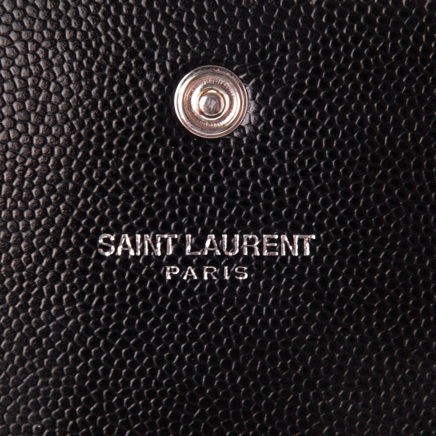 Grain De Poudre Studded Classic Marquage Flap Wallet Black