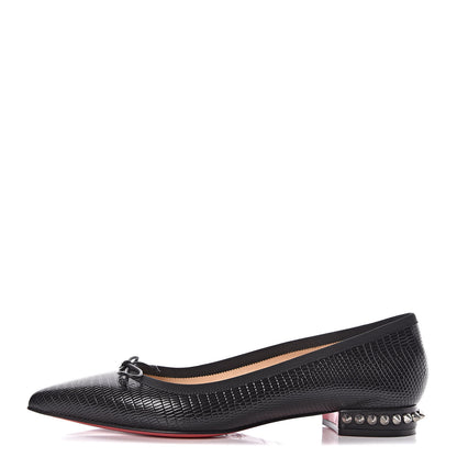 Christian Louboutin Nappa Spiked Hall Flats 36.5 Black 1 of 8