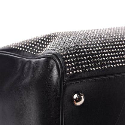 Saint Laurent Calfskin Studded Classic Duffle 6 Black 9 of 17