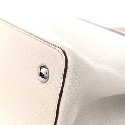 Louis Vuitton Taurillon Capucines MM Blanc Casse 10 of 16