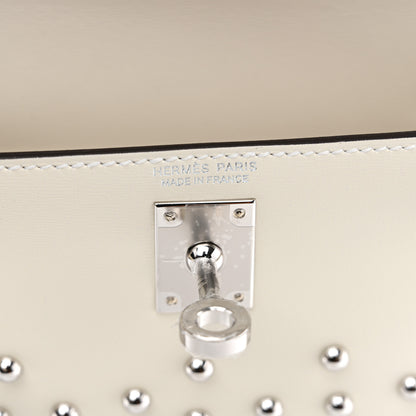 Hermes Box Studded Clouté Mini Kelly Sellier 20 Cream 5 of 9