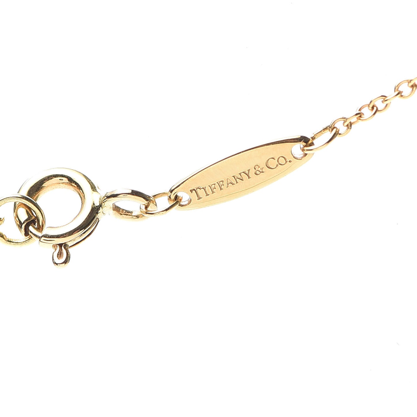 18K Yellow Gold Diamond .40ct Elsa Peretti Diamonds by the Yard Pendant Necklace