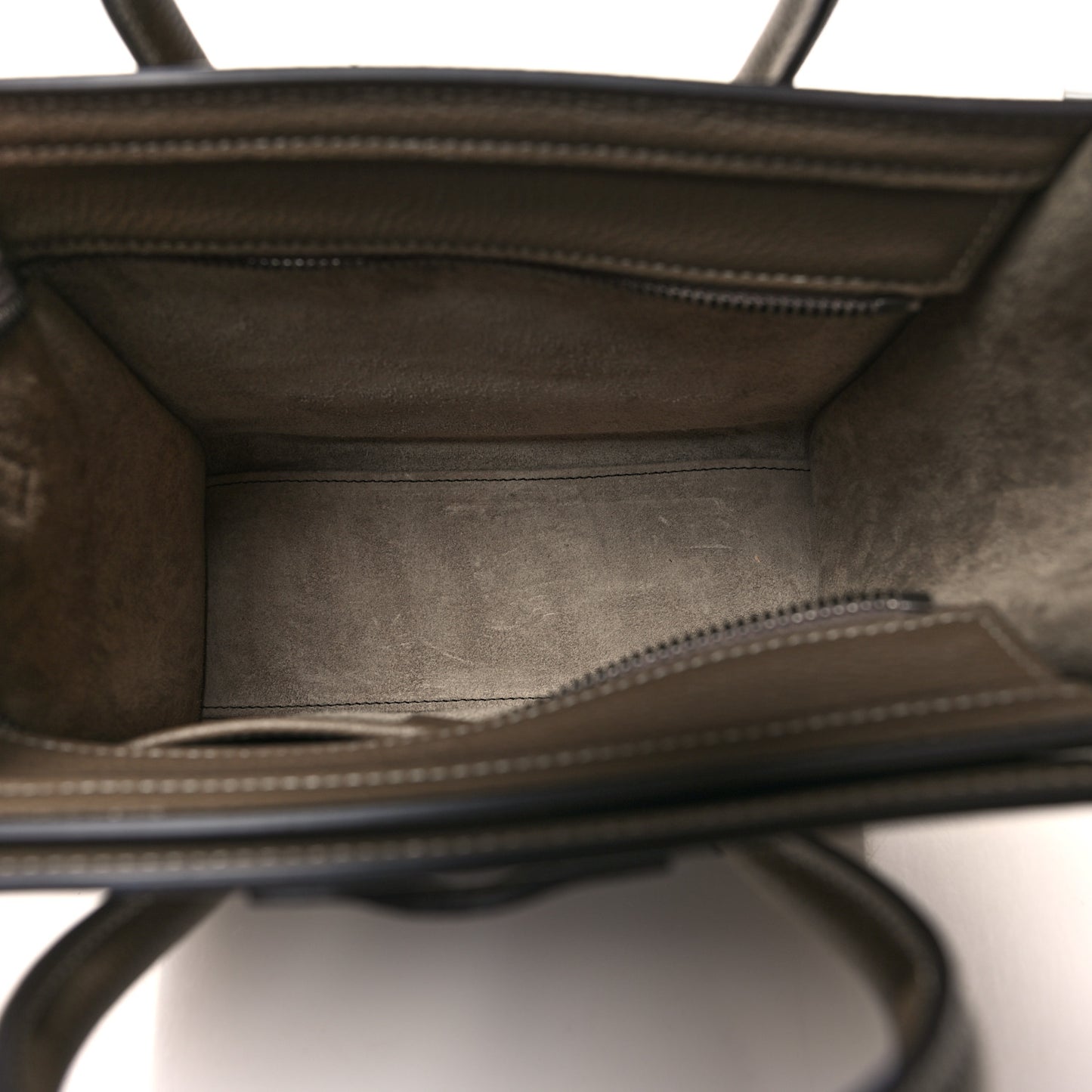 Drummed Calfskin Nano Luggage Souris